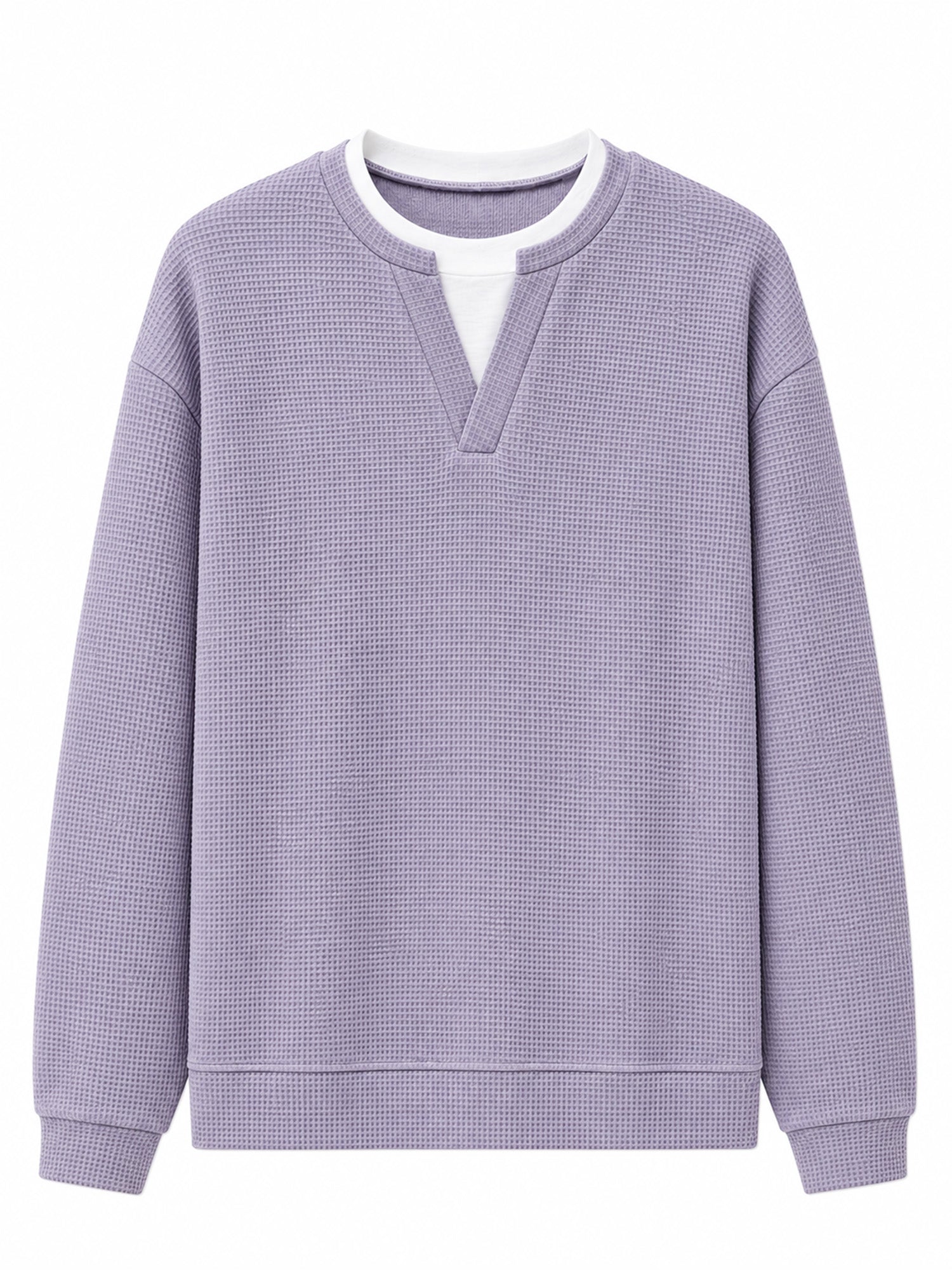 Layered Comfort Waffle Tee