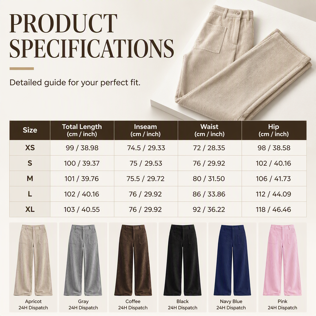Women’s Casual Relaxed Fit Wide-Leg Pants