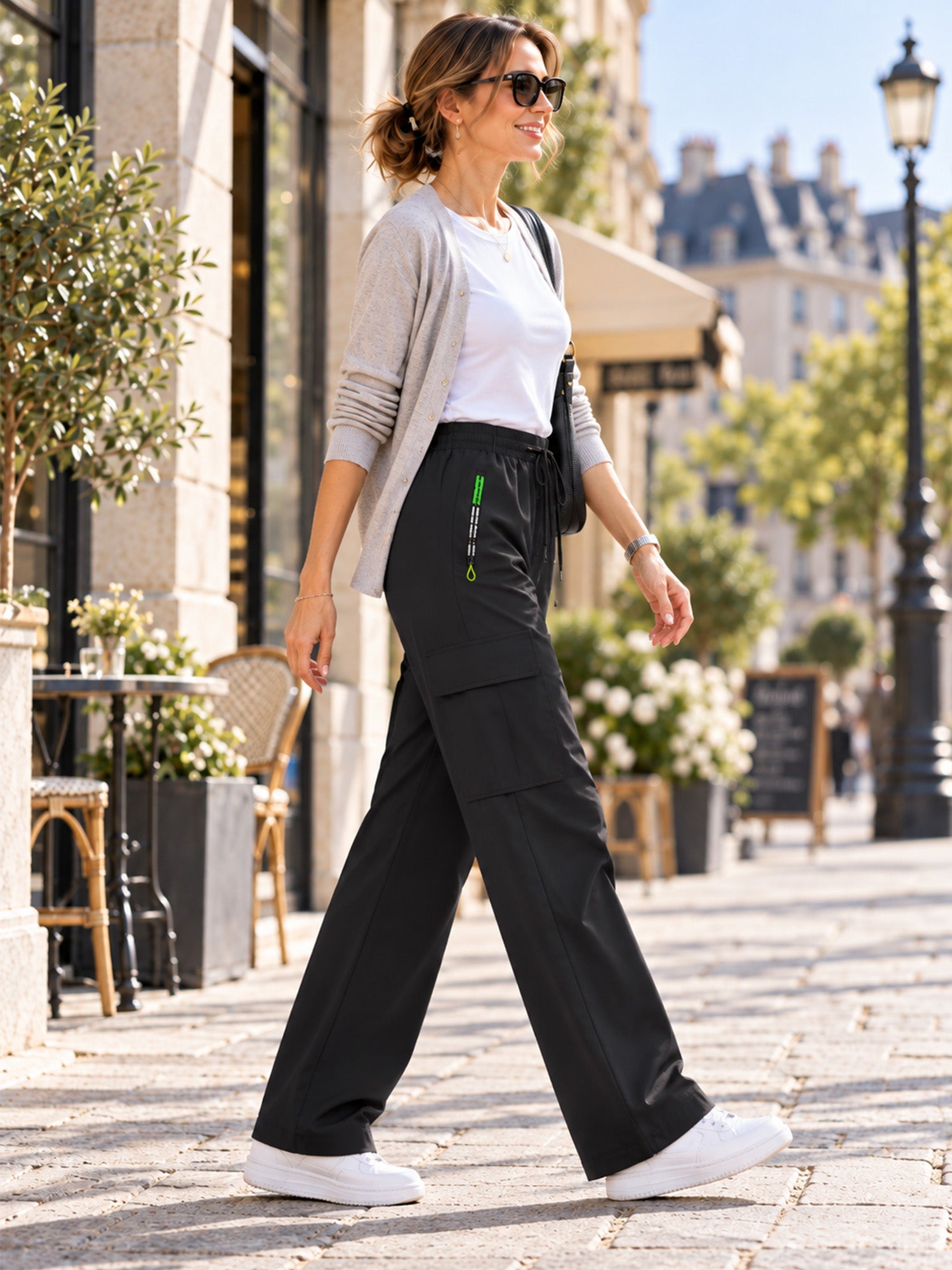 Women's Vintage Cargo Pants with Pockets