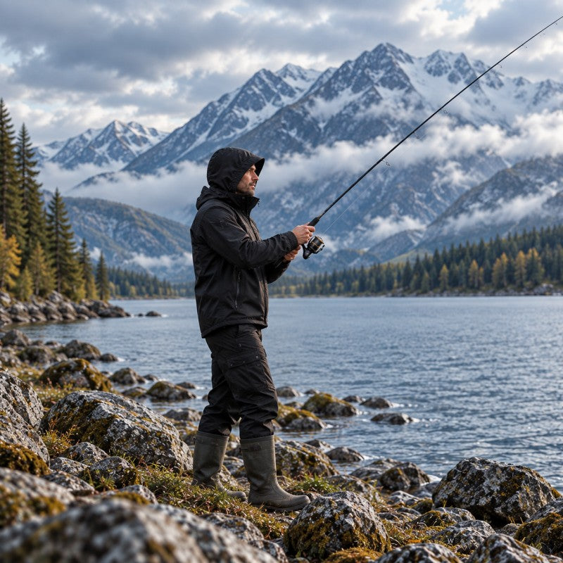 💥 Built for Wind & Rain | Men's Waterproof Insulated Outdoor Jacket