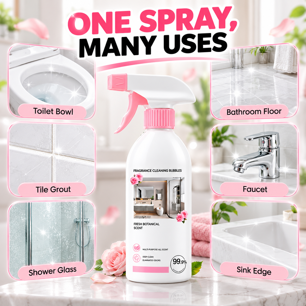 ⏳Time-Limited Special⏰Multi-Purpose Bathroom Cleaner Spray