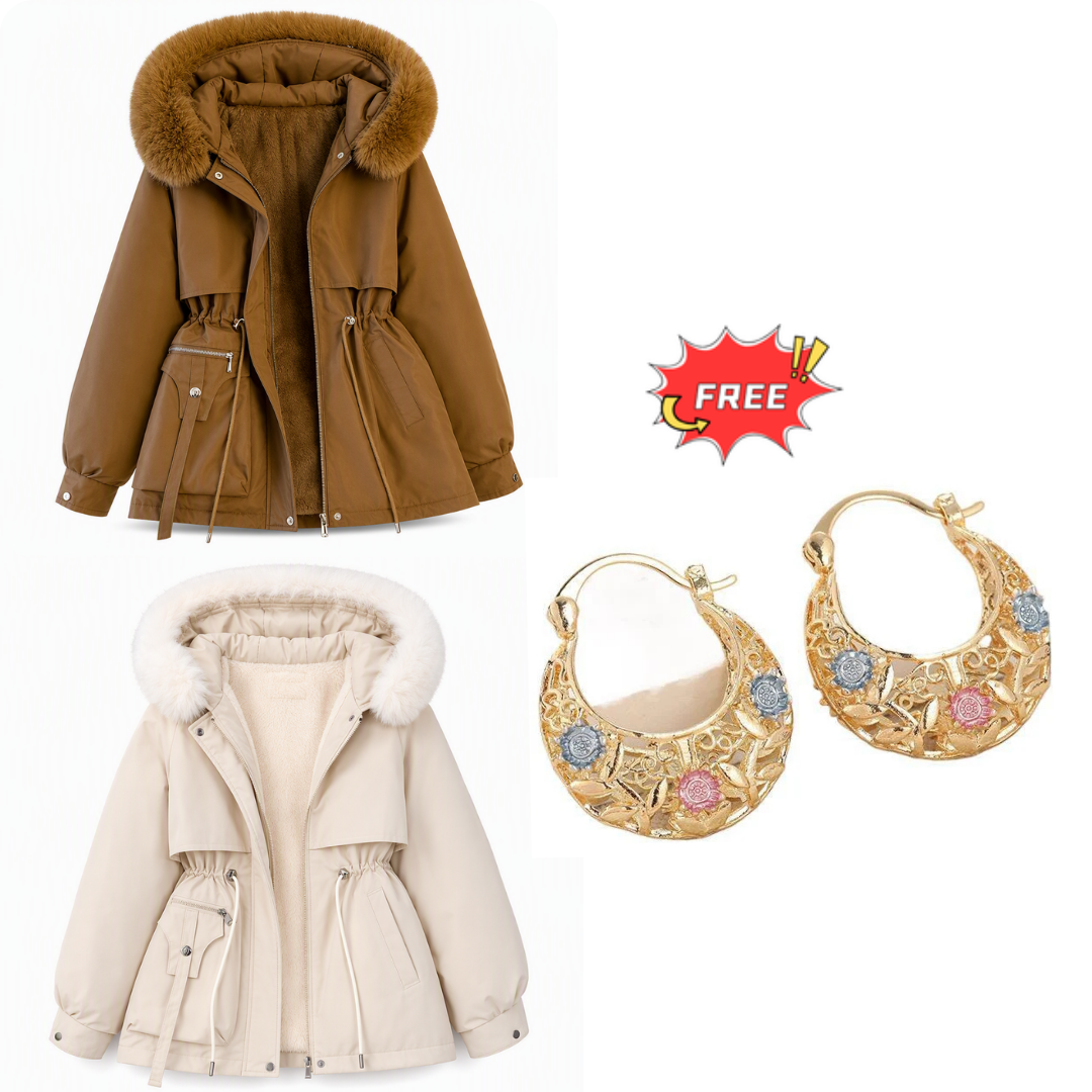 Women's Winter Faux Fur Padded Parka