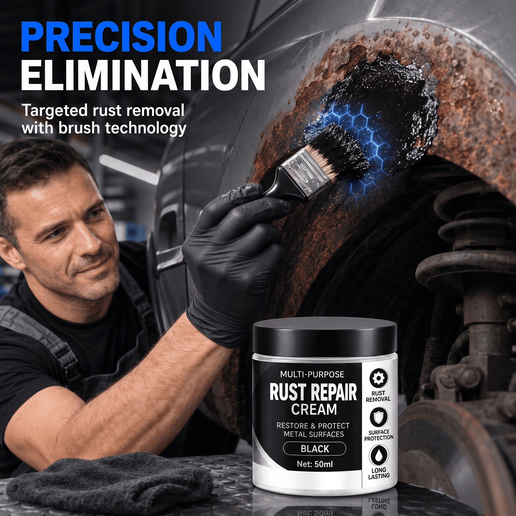 Multi-Purpose Rust Repair Cream for Cars & Household Metal