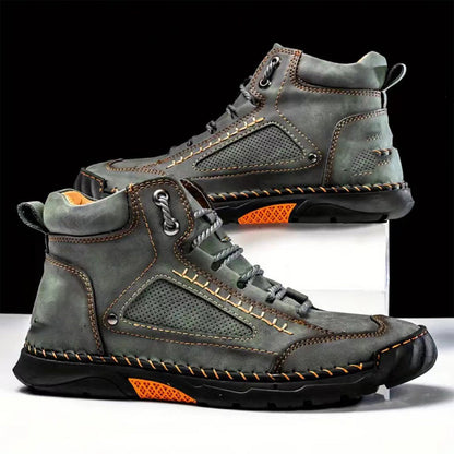 💥high quality hand-sewn comfortable flat men's boots