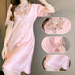 V-Neck Lace Embroidered Nightgown