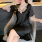 V-Neck Lace Embroidered Nightgown
