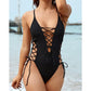 🔥New Arrival 2025🔥Women's Sexy V-Neck One Piece Swimsuit