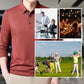 Men's Thickened Warm Lapel Long Sleeve Shirt
