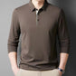 Men's Thickened Warm Lapel Long Sleeve Shirt