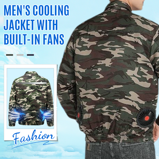Men's Cooling Outdoor Jacket with Built-in Fans