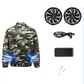 Men's Cooling Outdoor Jacket with Built-in Fans