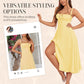 Women's Elegant Lace-Up Dress with Side Slit