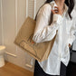 Women's Linen Printed Large Capacity Shoulder Bag