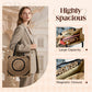 Women's Linen Printed Large Capacity Shoulder Bag