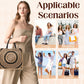 Women's Linen Printed Large Capacity Shoulder Bag