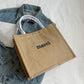Women's Linen Printed Large Capacity Shoulder Bag