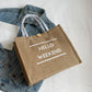 Women's Linen Printed Large Capacity Shoulder Bag