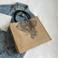 Women's Linen Printed Large Capacity Shoulder Bag
