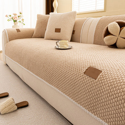 Thickened Non-Slip Sofa Cover – Ultra Soft, Washable, Scratch Resistant & Pet Friendly, 4 Colors 🛋️✨