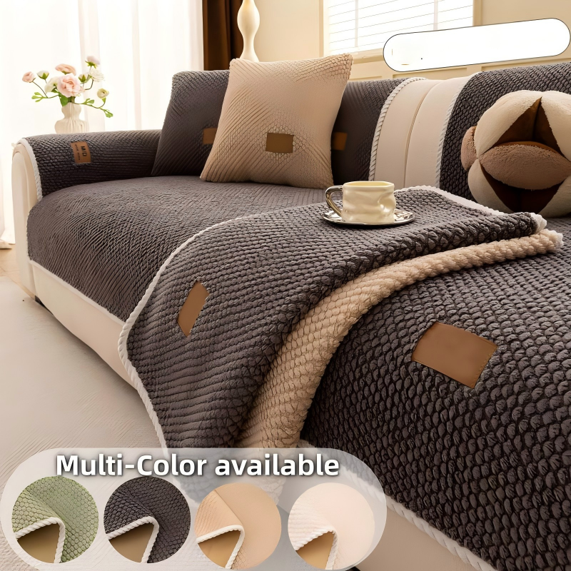 Thickened Non-Slip Sofa Cover – Ultra Soft, Washable, Scratch Resistant & Pet Friendly, 4 Colors 🛋️✨