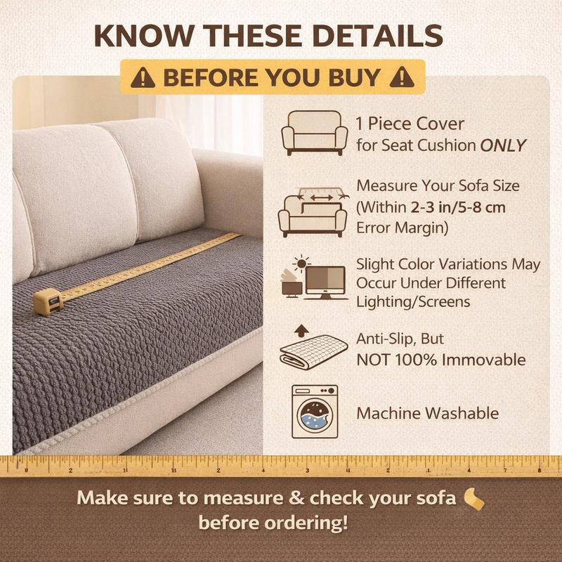 Thickened Non-Slip Sofa Cover – Ultra Soft, Washable, Scratch Resistant & Pet Friendly, 4 Colors 🛋️✨