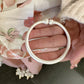 Vintage Floral Silver Bangle