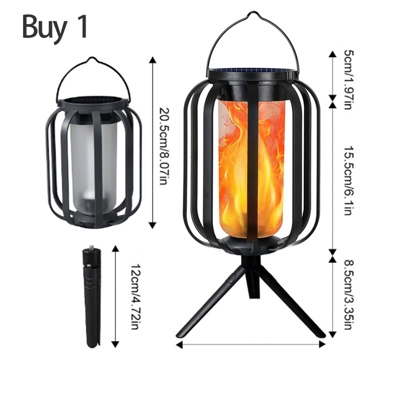 Solar Powered Flickering Flame Lantern 