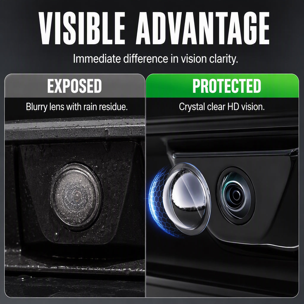 Protect Your Camera Lens Instantly! Water-Repellent HD Car Lens Cover