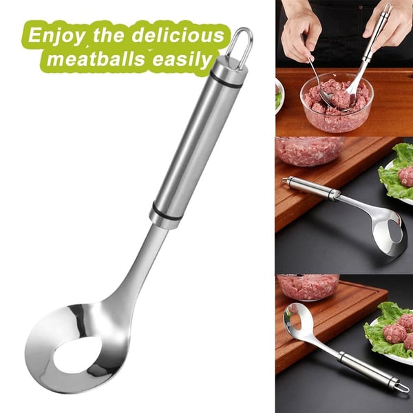 🥩⚡ No-Stick Meatball Spoon – Quick Scoop, Even Shapes – Clean Hands! 🔥