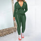 Women's Athletic Zip Up Hoodie & Leggings Set