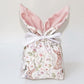 Easter Bunny Velvet Gift Bag with Drawstring