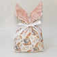 Easter Bunny Velvet Gift Bag with Drawstring