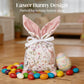 Easter Bunny Velvet Gift Bag with Drawstring